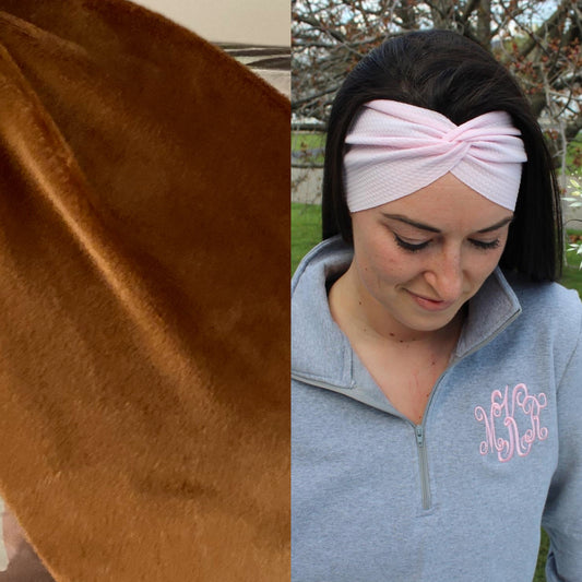 Cocoa Velvet Adult Twist Headband