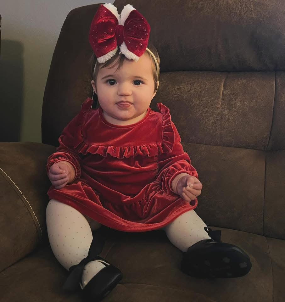 Velvet Shimmer Sherpa Bow