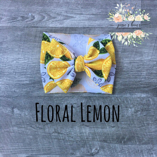 Floral Lemon Bow