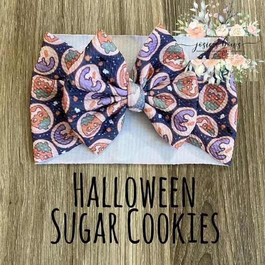 Halloween Sugar Cookie Bow