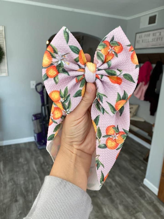 Vintage Oranges Bow