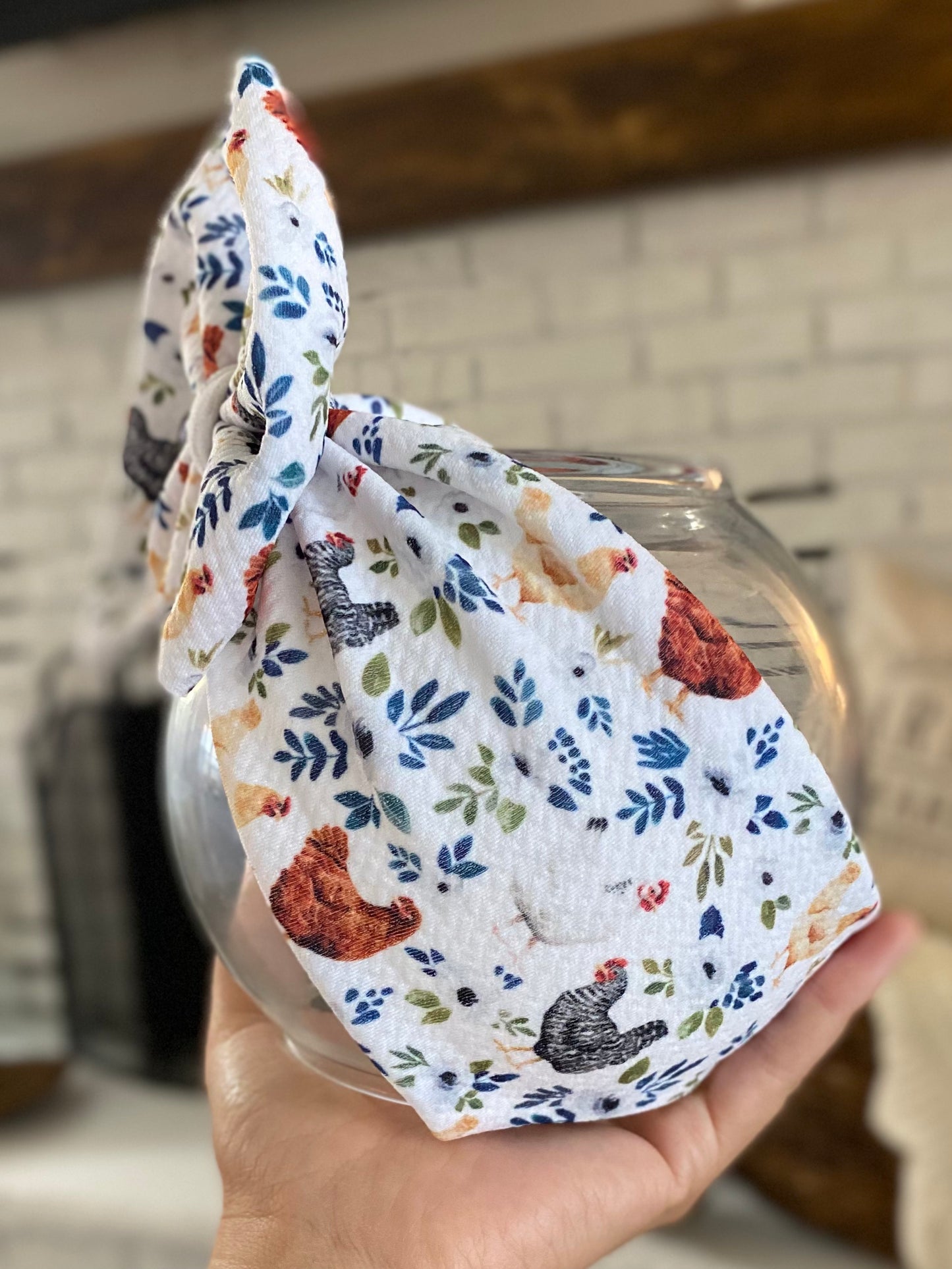 Floral Chickens Wrap