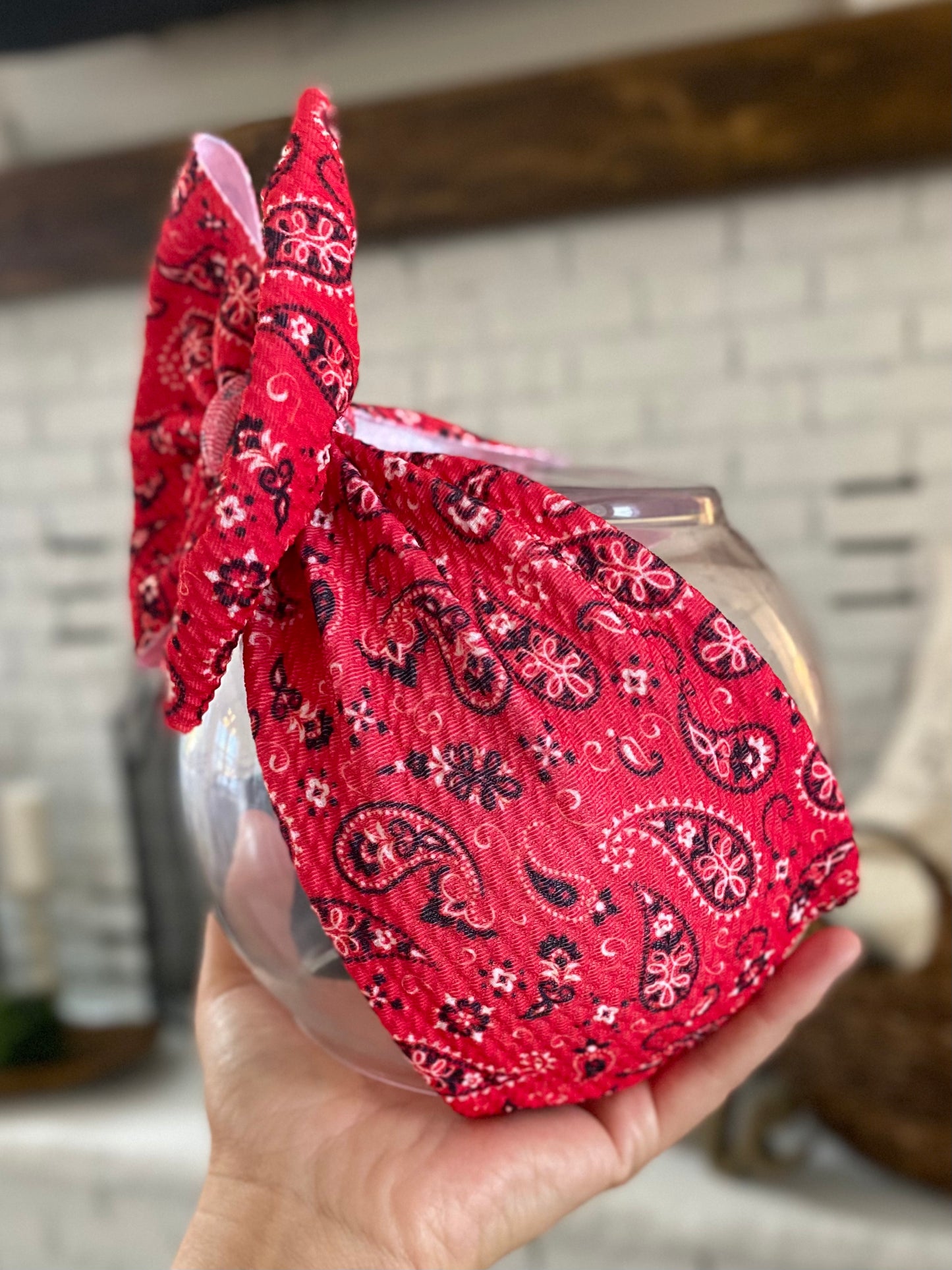 Red Paisley Wrap