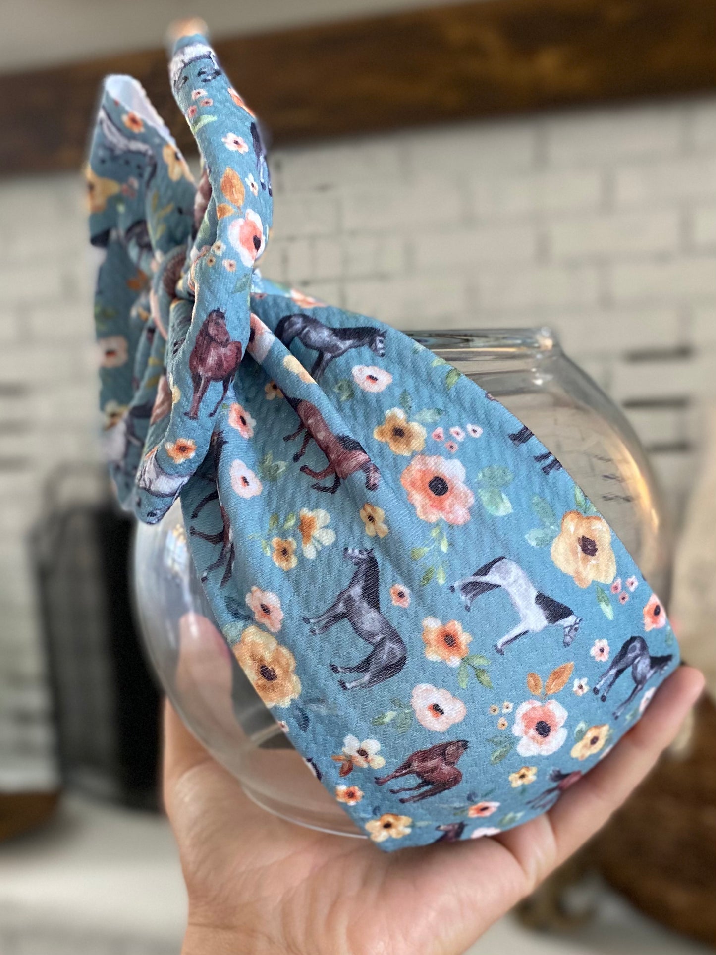 Floral Horses Wrap