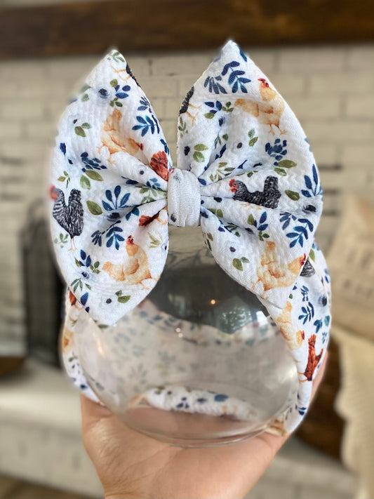 Floral Chickens Wrap