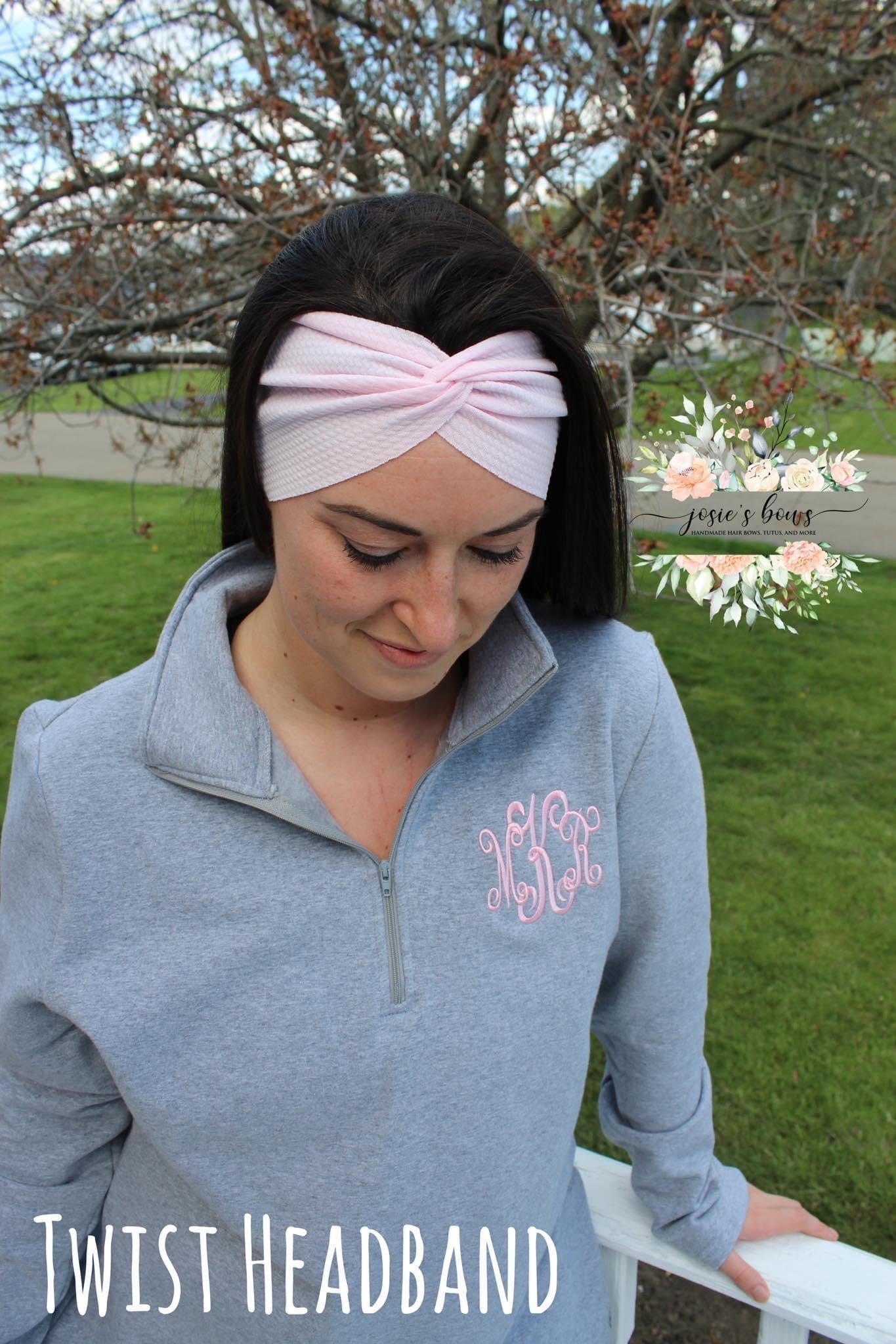 Cow Print Adult Twist Headband