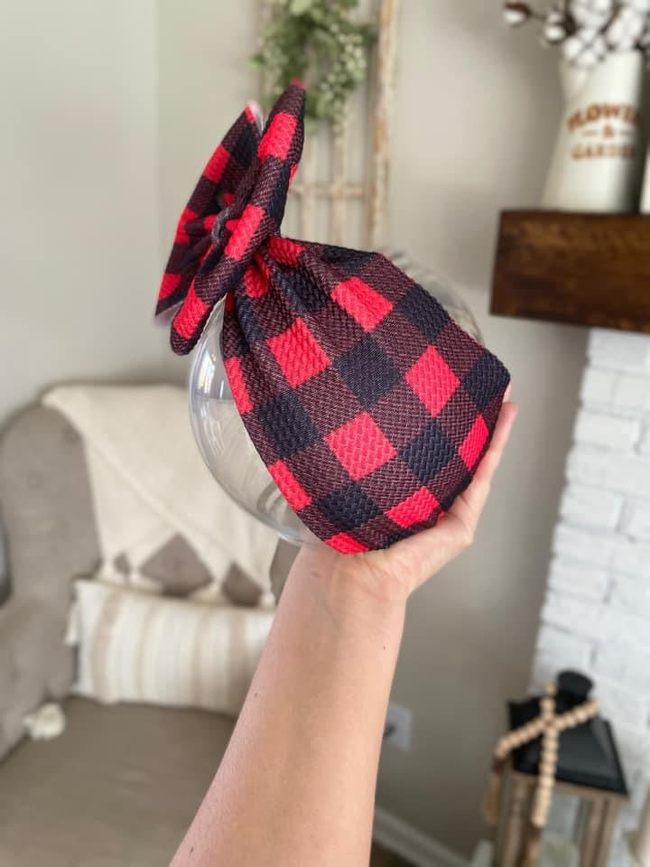 Red Buffalo Check Bow