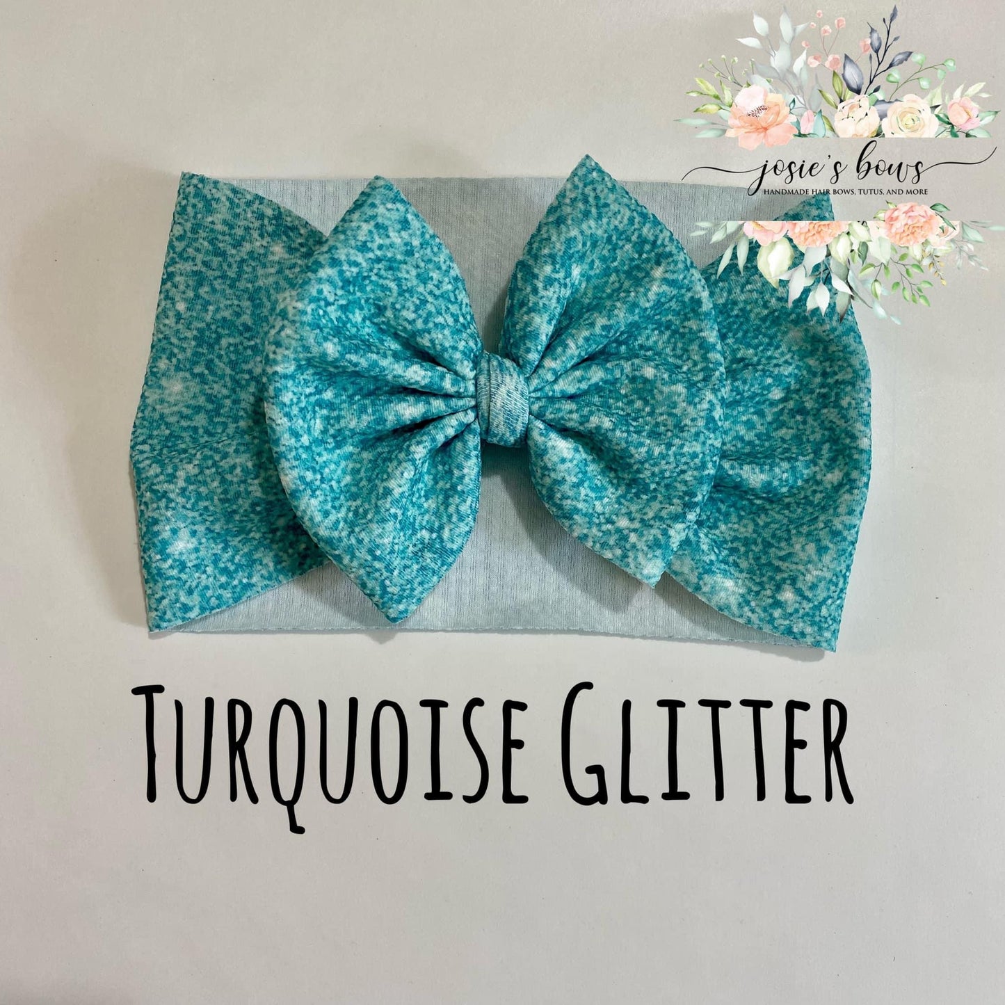 Turquoise Glitter Wrap