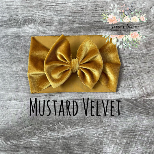 Mustard Velvet Headwrap