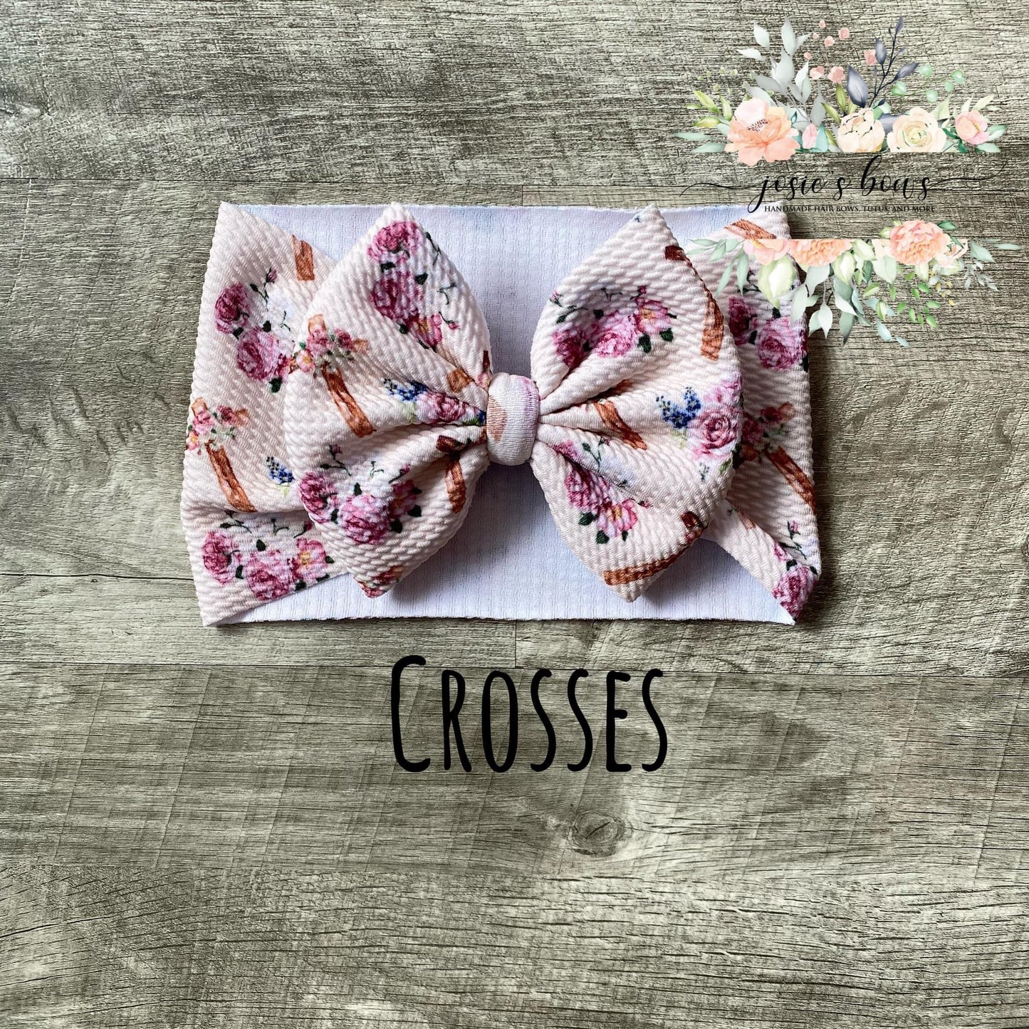 Floral Cross Bow