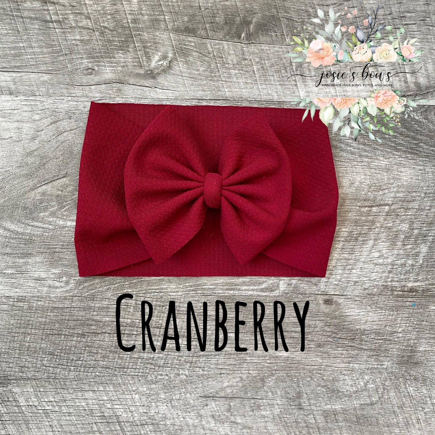 Cranberry Bow