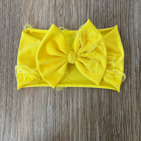 Sunshine Distressed Bow