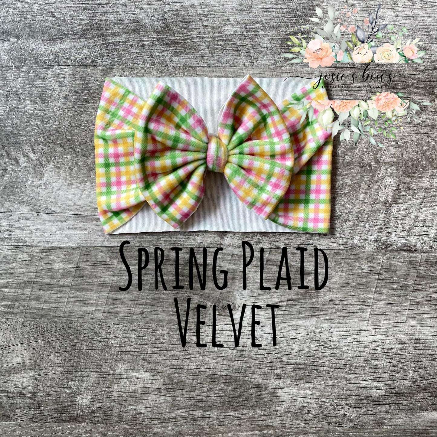 Spring Velvet Bow