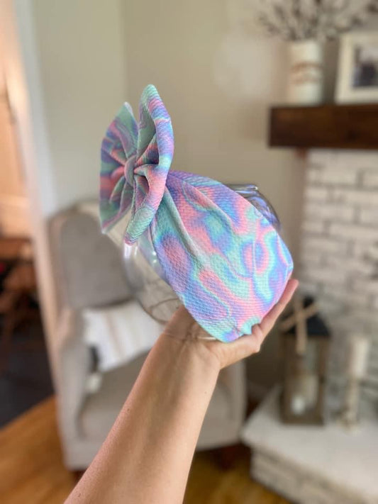 Neon Marble Adult Twist Headband